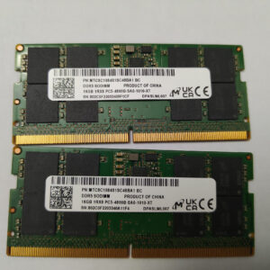 Micron DDR5 32GB 2x16GB 4800MT/s SODIMM Laptop Notebook RAM Memory Tested